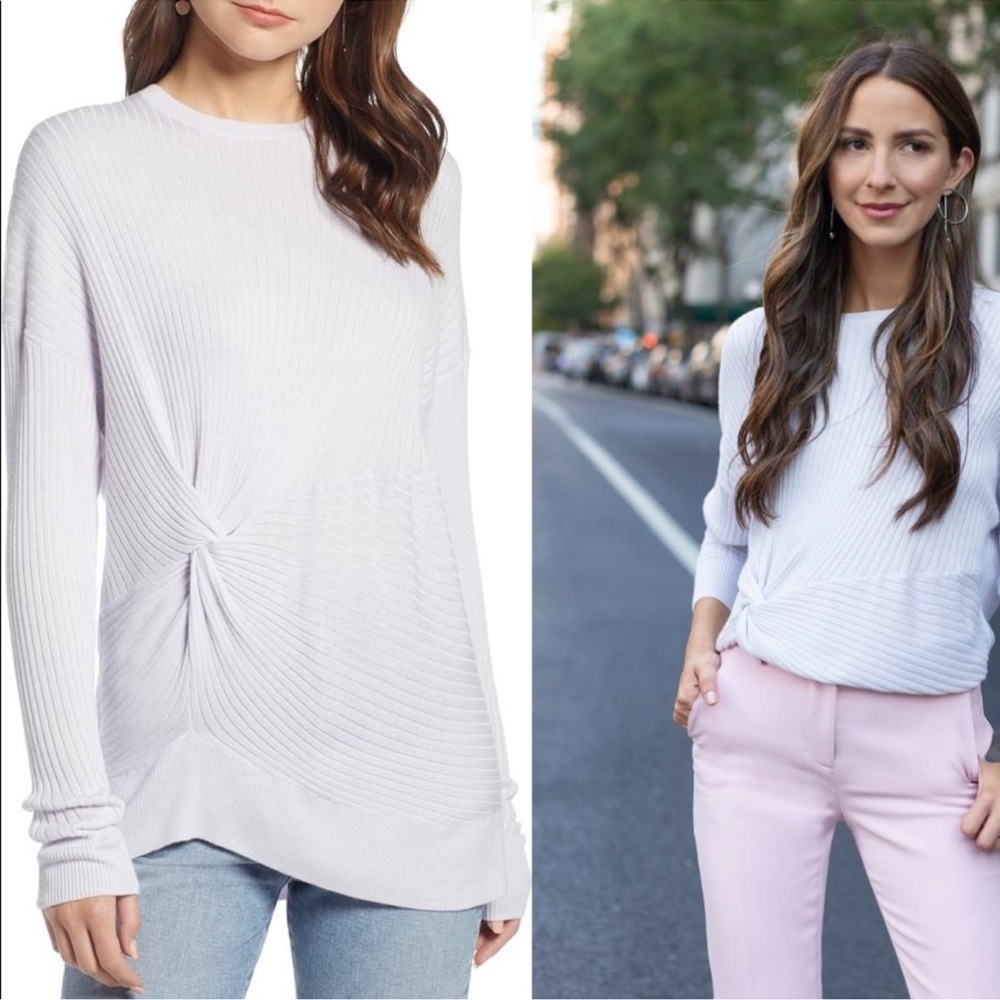 Something Navy knotted sweater